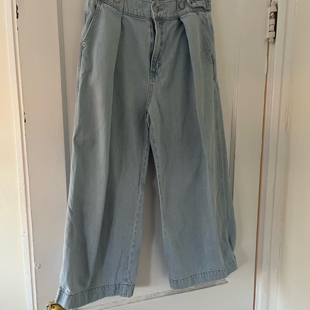 Light Blue Wide-Leg Jeans